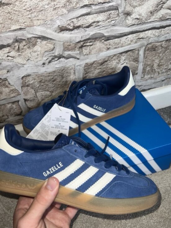 adidas Other - Adidas Gazelle Blue White Gum Suede Sneakers